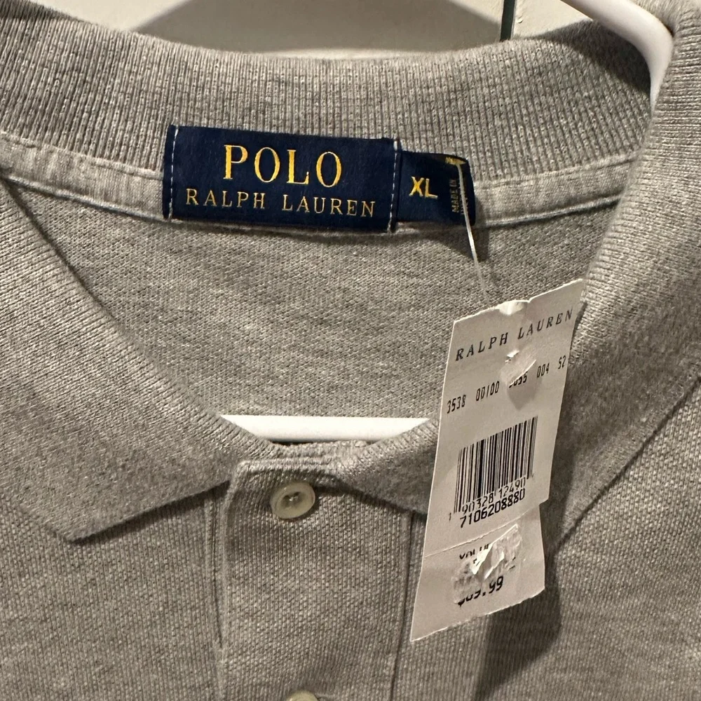 Ralph Lauren Gray Polo Shirt for Men - Picture 3 of 5